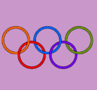 Dibujo Anillas de los juegos olimpícos pintado por anthony12