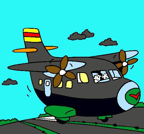 Avión despegando