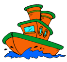 Dibujo Barco en el mar pintado por reyes_85