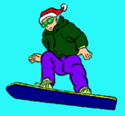 Dibujo Snowboard pintado por franmario