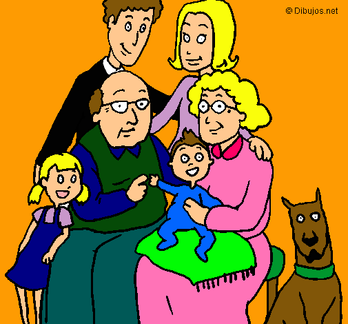Dibujo Familia pintado por ali10