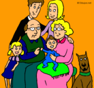 Dibujo Familia pintado por ali10