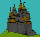 Dibujo Castillo medieval pintado por axelo