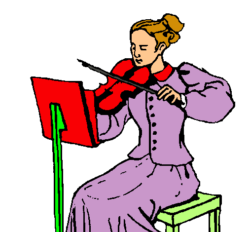 Dama violinista