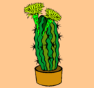 Dibujo Cactus con flores pintado por lisbeth