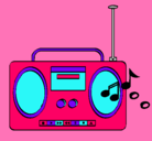 Dibujo Radio cassette 2 pintado por lucky 