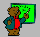 Dibujo Profesor oso pintado por LJPITA