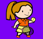 Dibujo Chica tenista pintado por Wiffi