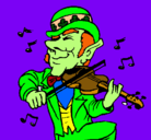 Dibujo Duende tocando el violín pintado por jimeeeeeeeee