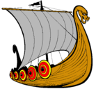 Dibujo Barco vikingo pintado por Soul