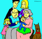 Dibujo Familia pintado por Anet