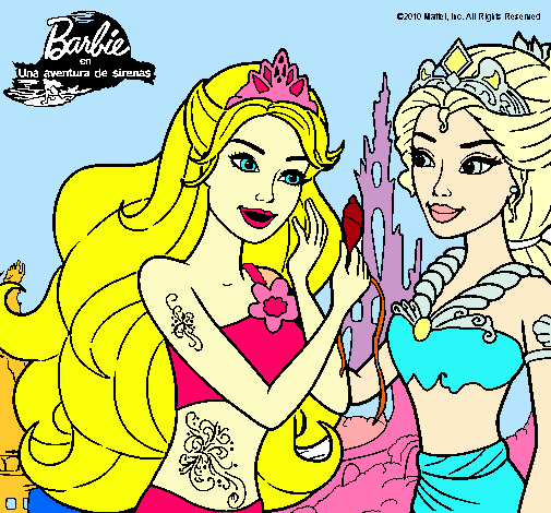 Barbie se despiede de la reina sirena