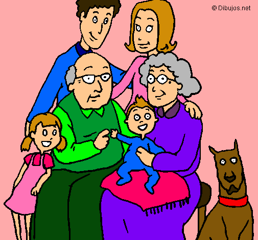 Dibujo Familia pintado por sisuca