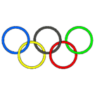 Dibujo Anillas de los juegos olimpícos pintado por ali10