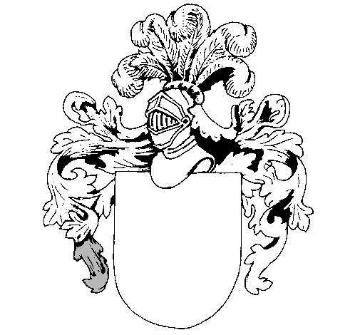 Escudo de armas y casco