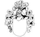 Dibujo Escudo de armas y casco pintado por celeste1996
