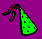 Dibujo Sombrero de cumpleaños pintado por aliciagarcia