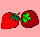 Dibujo fresas pintado por fresitas