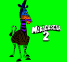 Dibujo Madagascar 2 Marty pintado por ESTEBITAN