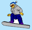 Dibujo Snowboard pintado por snowoar