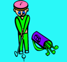 Dibujo Jugador de golf II pintado por reilis
