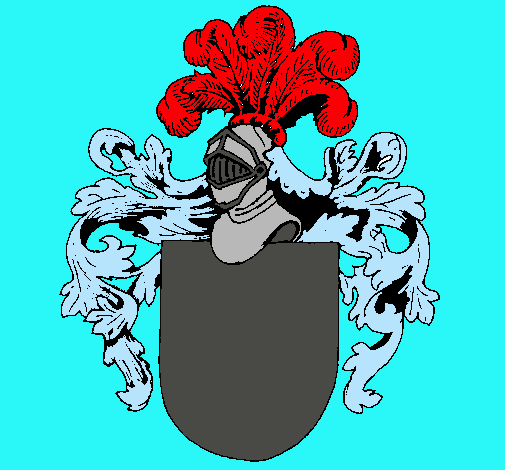 Escudo de armas y casco