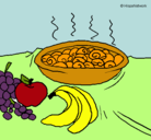 Dibujo Fruta y caracoles a la cazuela pintado por Sajarav