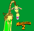 Dibujo Madagascar 2 Melman pintado por avatrarra