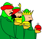Dibujo Los Reyes Magos 3 pintado por gutierres