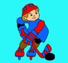 Dibujo Niño jugando a hockey pintado por giuli02