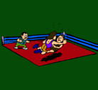 Dibujo Lucha en el ring pintado por 5455678