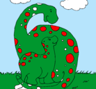 Dibujo Dinosaurios pintado por avatar