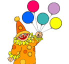 Dibujo Payaso con globos pintado por reyes_85