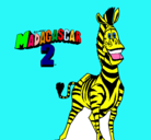 Dibujo Madagascar 2 Marty pintado por daniylorena