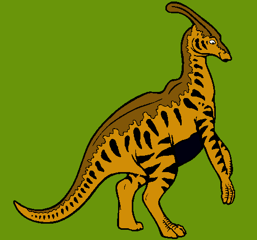 Parasaurolofus con rayas