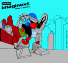 Dibujo Imaginext 4 pintado por BIEL