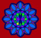 Dibujo Mandala 20 pintado por mosaico