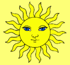 Dibujo Sol pintado por Sajarav