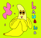 Dibujo Banana pintado por jerry