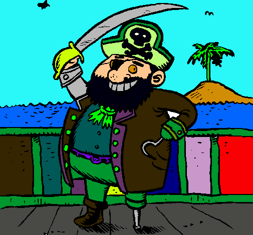 Dibujo Pirata a bordo pintado por samy2008