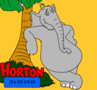 Dibujo Horton pintado por omrelliug