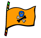 Dibujo Bandera pirata pintado por carlo741