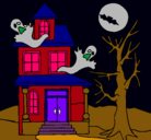 Dibujo Casa fantansma pintado por micarocema