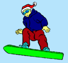 Dibujo Snowboard pintado por ericabad