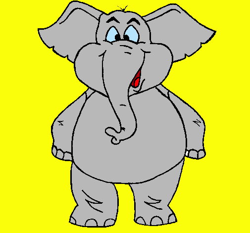 Elefante contento