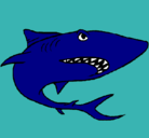 Dibujo Tiburón pintado por david-bejarano