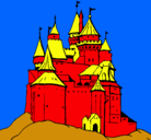 Dibujo Castillo medieval pintado por rasielito