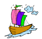 Dibujo Barco velero pintado por chelsi 