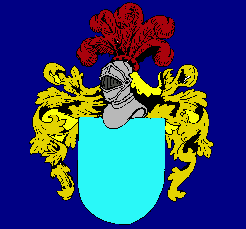 Escudo de armas y casco