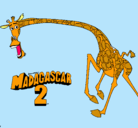 Dibujo Madagascar 2 Melman 2 pintado por danymax